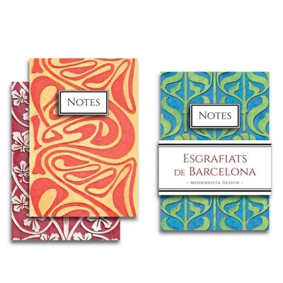 Pack 3 mini libretas Dip Fachadas Modernistas