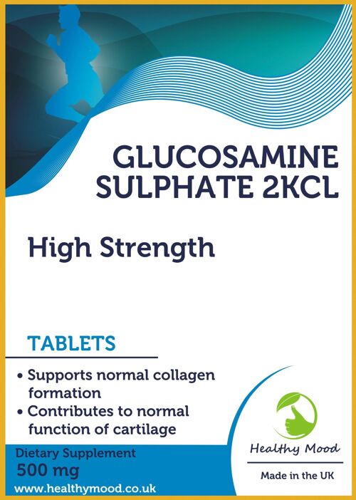 Glucosamine Sulphate 2KCL 500mg Tablets (1) 60