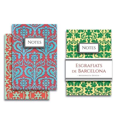 Pack 3 mini Ross notebooks Modernist Facades