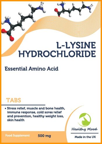 Comprimés d'acides aminés 500 mg de chlorhydrate de L-lysine (1) 1