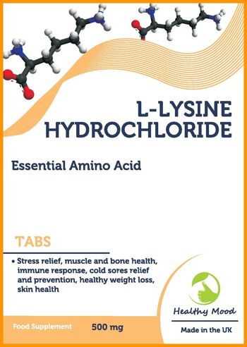 Chlorhydrate de L-lysine 500 mg comprimés d'acides aminés (1) 120 comprimés 1