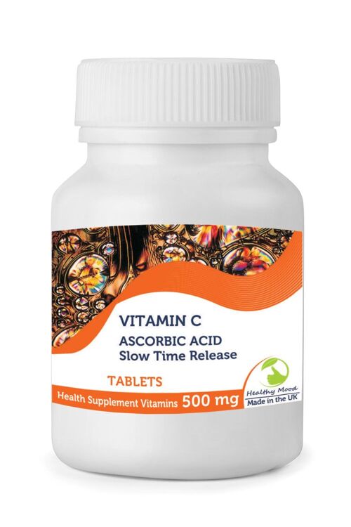 Vitamin C ASCORBIC ACID Slow Time Release Tablets 7 Sample Tablets