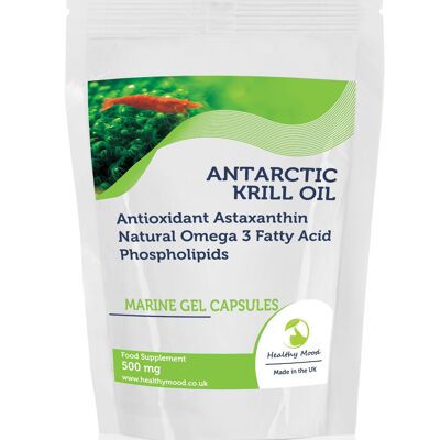 Antarctic Krill Oil 500mg Capsules 60 Capsules Refill Packet