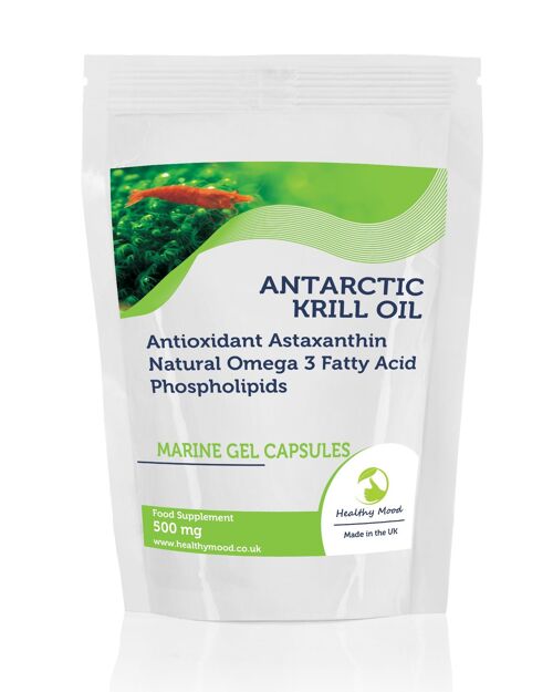 Antarctic Krill Oil 500mg Capsules 1000 Capsules Refill Packet