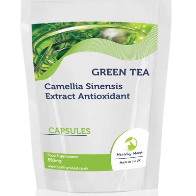 Paquete de recarga de cápsulas de extracto de té verde 850 mg 30 tabletas