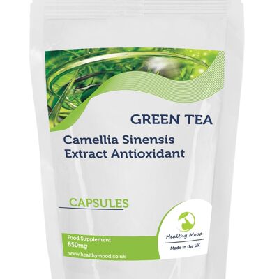 Green Tea 850mg Extract Capsules 1000 Tablets Refill Pack