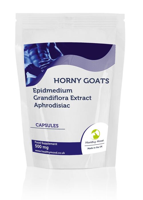 Horny Goats Weed 500mg Capsules 500 Capsules Refill Pack