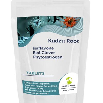 Kudzu Root Soya Isaflavone Red CloverTablets 30 Tablets Refill Pack