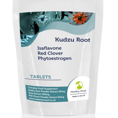 Kudzu Root Soya Isaflavone Red Clover Compresse Confezione Ricarica 90 Compresse