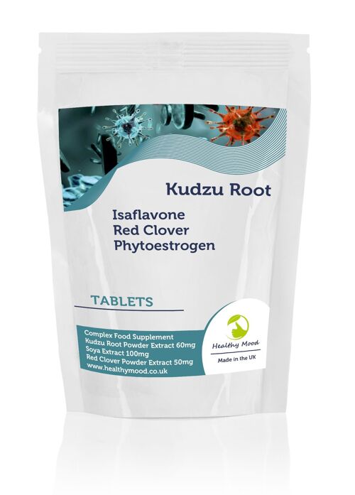 Kudzu Root Soya Isaflavone Red CloverTablets 120 Tablets Refill Pack