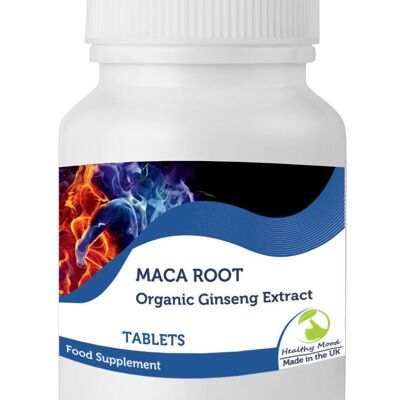 Extracto de raíz de maca Ginseng 500 mg comprimidos