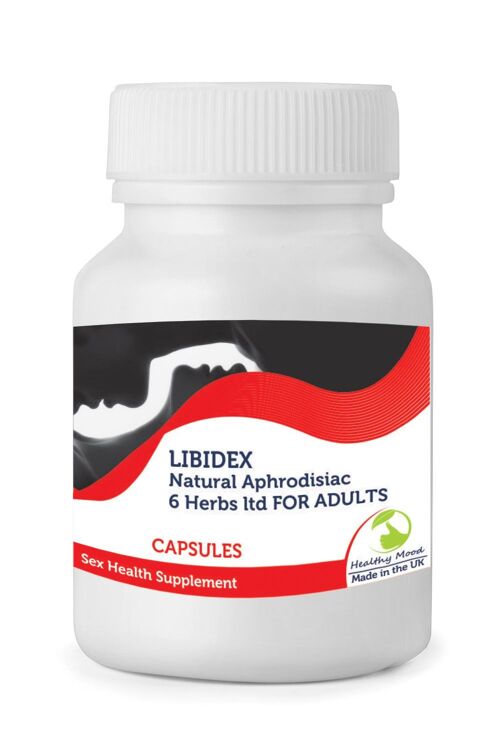 LIBIDEX 6 Herbs Sex Vitamins 60 Capsules BOTTLE