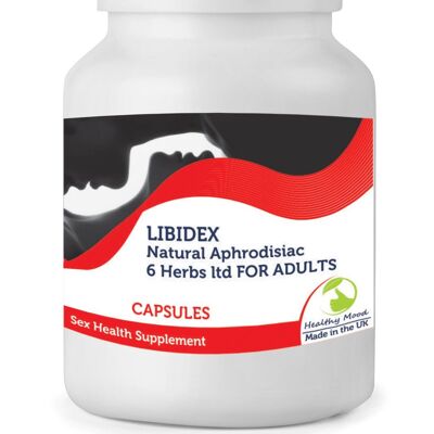 LIBIDEX 6 Herbs Sex Vitamins 180 Capsules BOTTLE