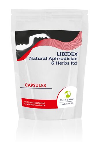 LIBIDEX 6 Herbes Vitamines Sexuelles 60 Capsules Recharge 1