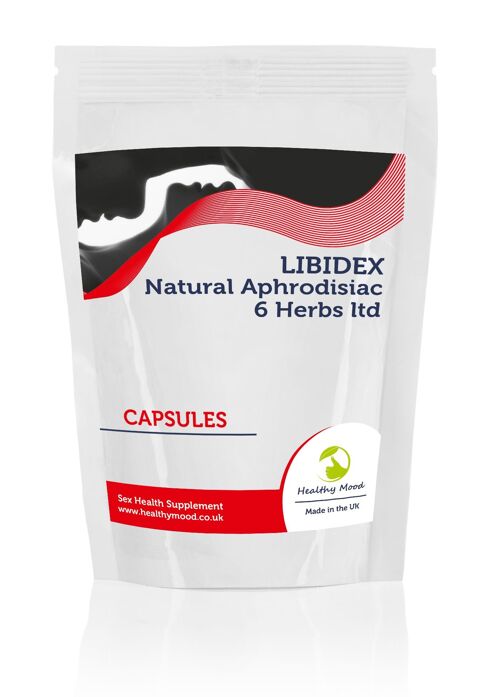 LIBIDEX 6 Herbs Sex Vitamins 90 Capsules Refill Pack