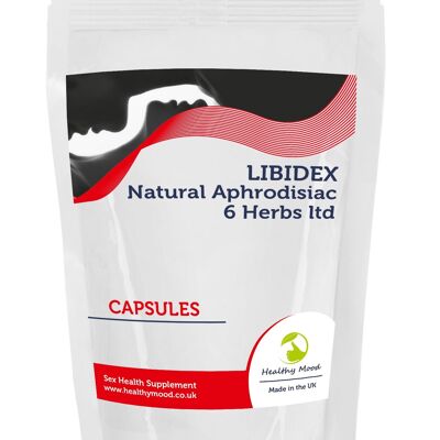 LIBIDEX 6 Herbs Sex Vitamins 120 Capsules Refill Pack