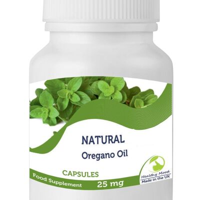 Paquete de recarga de aceite de orégano 25 mg cápsulas 90 cápsulas