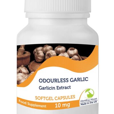 Ajo inodoro 1000 mg Cápsulas Paquete de recarga de 30 cápsulas