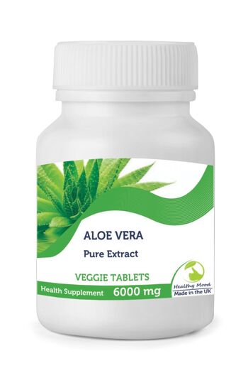 Extrait d'Aloe Vera 6000mg Comprimés 60 Comprimés FLACON