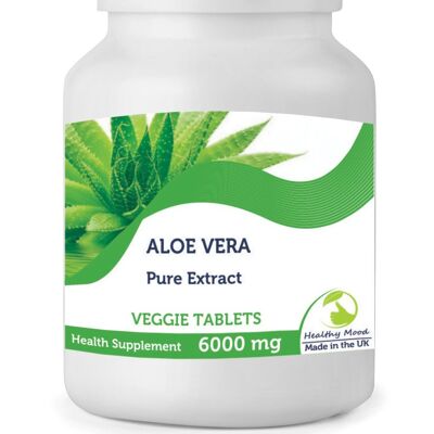 Aloe Vera Extrakt 6000mg Tabletten 500 Tabletten FLASCHE