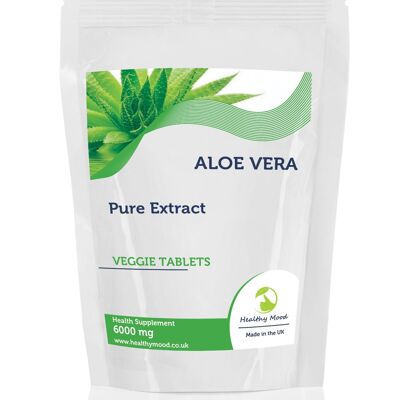 Extracto de aloe vera 6000 mg comprimidos 60 comprimidos paquete de recarga