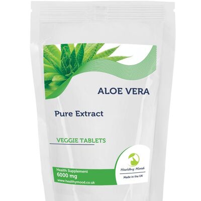 Extrait d'Aloe Vera 6000mg Comprimés 60 Comprimés Recharge