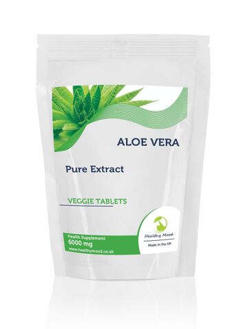 Extrait d'Aloe Vera 6000mg Comprimés 250 Comprimés Recharge 1