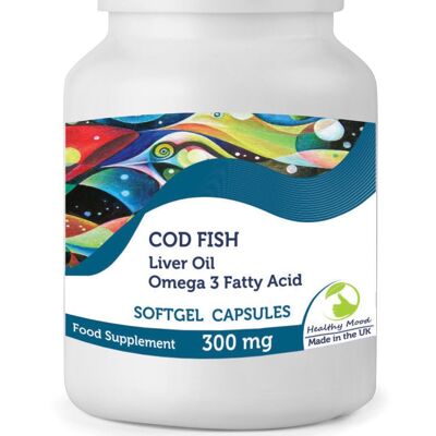Cod Fish Liver Oil 300mg Capsules 7 Sample Pack