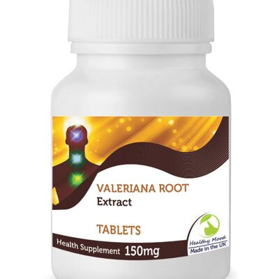 Tabletas de extracto de raíz de valeriana, paquete de recarga de 60 tabletas