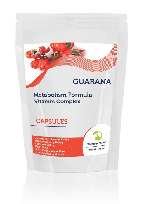 Guarana Complex Capsules 180 Capsules Refill Pack