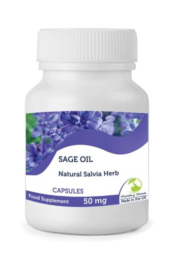 Huile de Sauge 50mg Capsules 180 Capsules Recharge 1