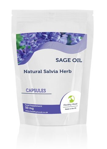 Huile de Sauge 50mg Capsules 30 Capsules Recharge 2