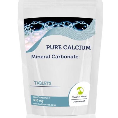 Pure Calcium 400 mg Tabletas 60 Tabletas Paquete de recarga