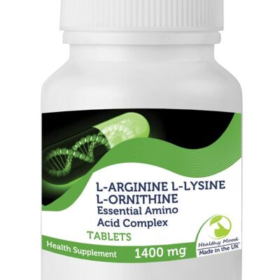 L-Arginina L-Lisina L-Ornitina Tabletas 30 Tabletas BOTELLA