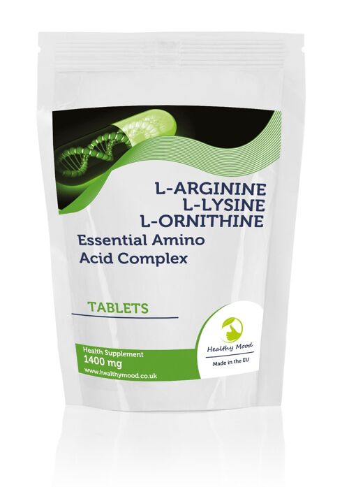 L-Arginine L-Lysine L-Ornithine Tablets 90 Tablets Refill Pack