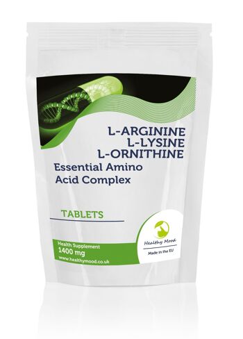 L-Arginine L-Lysine L-Ornithine Comprimés Recharge 250 Comprimés 1