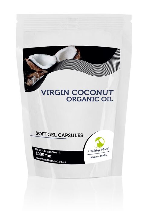 Virgin Coconut Oil 1000mg Capsules 250 Capsules Refill Pack