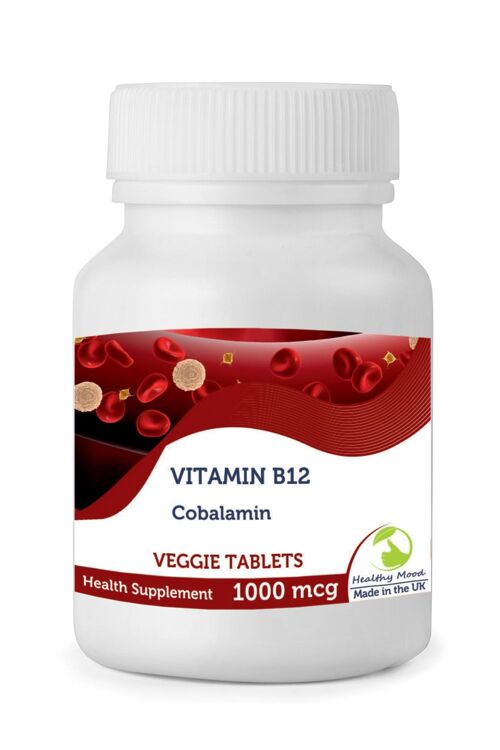 Vitamin B12 1000mcg Tablets 30 Tablets BOTTLE