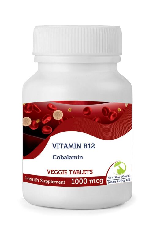 Vitamin B12 1000mcg Tablets 500 Tablets BOTTLE