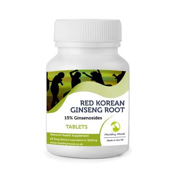 Ginseng Coréen 3125mg Comprimés 180 Capsules Recharge