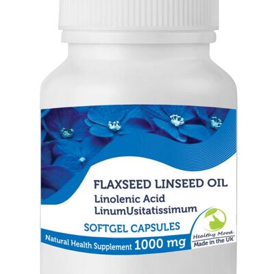 Leinsamen Leinöl 1000mg Kapseln 180 Kapseln FLASCHE