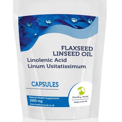 Olio di semi di lino Capsule da 1000 mg Confezione ricarica da 500 capsule