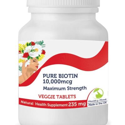 Biotin 10,000mcg 235mg Tablets 120 Tablets BOTTLE