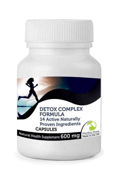 Detox Formula 14 Ingredient Multivitamin Capsules 1000 Capsules Refill Pack