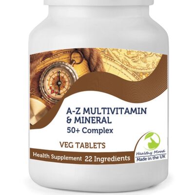 50+ Plus A-Z Multivitamin & Mineral Tablets 22 Ingredients 30 Tablets BOTTLE
