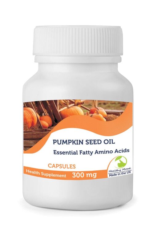 Pure Pumpkin Seed Oil 300mg Capsules 180 Capsules Refill Pack