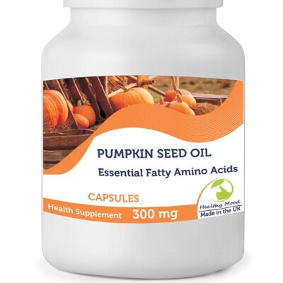 Pure Pumpkin Seed Oil 300mg Capsules 180 Capsules BOTTLE