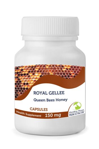 Bumble Bee Frais Gelée Royale Miel Gélules 150mg Capsules 90 Capsules Recharge 1