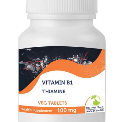 Vitamin B1 THIAMINE 100mg Tablets 30 Tablets BOTTLE