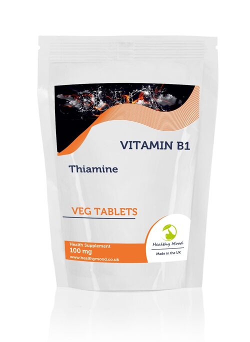Vitamin B1 THIAMINE 100mg Tablets 500 Tablets Refill Pack